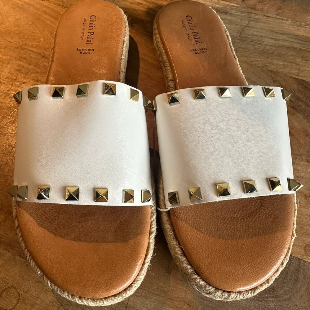 Giulia Palai Leather Sandals NWT Size 9.5